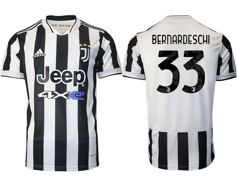 Men 2021-2022 Club Juventus home aaa version white #33 Adidas Soccer Jersey->juventus jersey->Soccer Club Jersey
